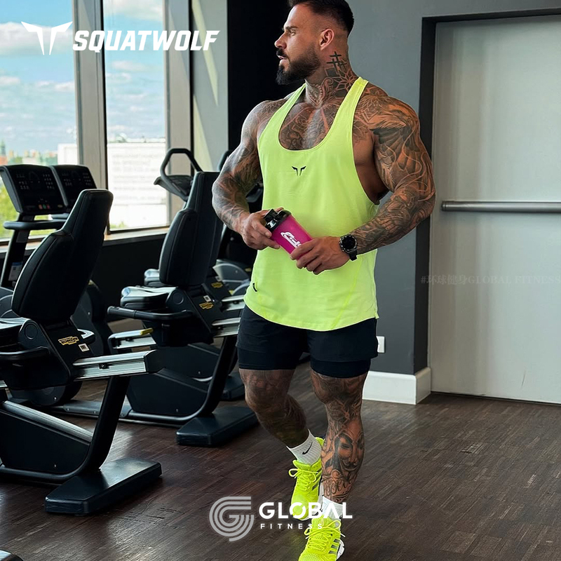 Squatwolf Next Gen Stringer Dubai Wolf [Liba] Ultra-Wide Back Elastic Quick-Drying Vest