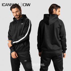 ICIW Track Hoodie Kenway ເສື້ອຍືດສີແຂງແບບຄລາສສິກຂອງຜູ້ຊາຍກິລາ pullover hoodie sweatshirt