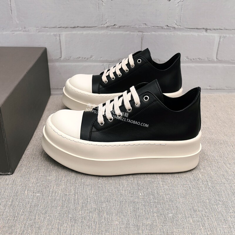 2025Ss New Genuine Leather Thick-Soled Men's Shoes, Low-Top Canvas Shoes for Women, Versatile Casual Sneakers, 7cm Height-Increasing Trendy Shoes 2025Ss New Genuine Leather Thick-Soled Men's Shoes, Low-Top Canvas Shoes for Women, Versatile Casual Sneakers, 7cm Height-Increasing Trendy Shoes