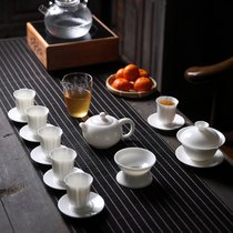 Ceramic Goat Fat Jade Fu Tea Kit LOGO Gift Custom Company Bank Active Shop Opening Companion Gift