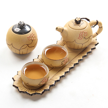 Kung Fu tea set tea tray portable travel home tea maker company opening small gift LOGO customization