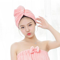 Absorbent dry hair cap shampoo quick-drying hat wipe towel female thick wipe hair dry hair towel cute headscarf shower cap