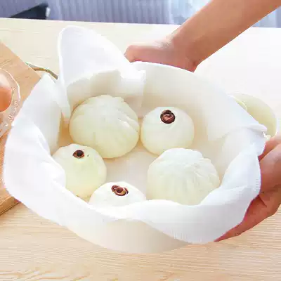 Kitchen supplies Japanese cotton steamer cloth, non-stick steamer cloth, steamed dumplings, steamed buns, steamer gauze, steamed steamed bun mat