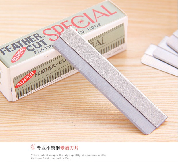 10 mảnh trang trí lông mày dao lông lưỡi thrush thẻ tạo tác hộp nhỏ thép không gỉ lưỡi dao cạo làm đẹp bộ công cụ - Các công cụ làm đẹp khác lô cuốn tóc hàn quốc