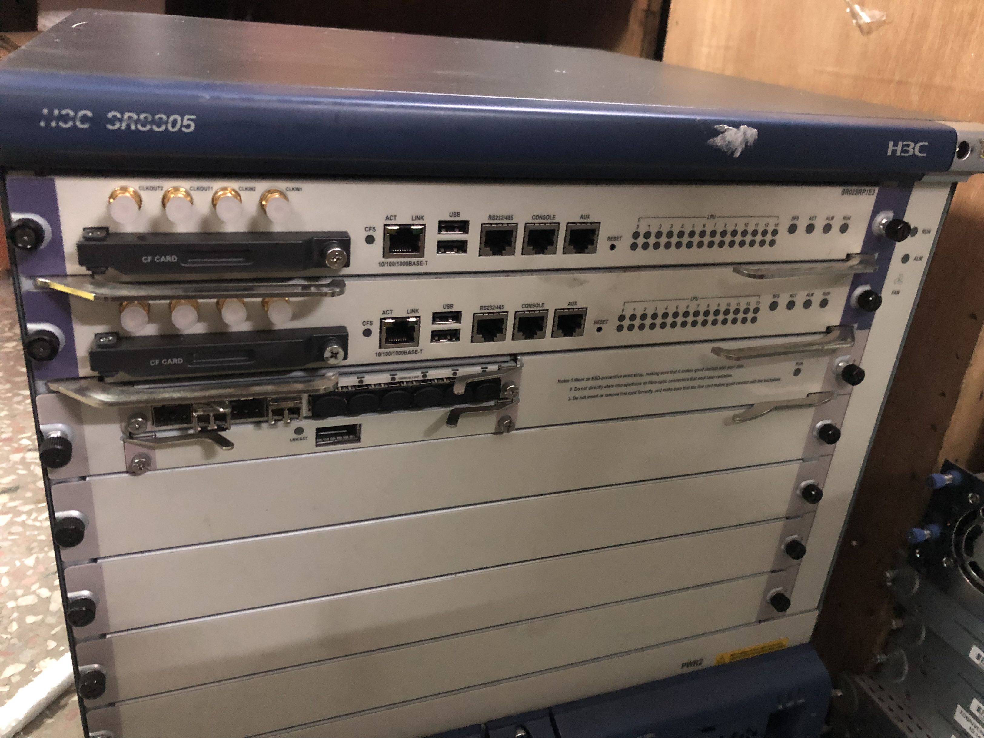 H3C Huawei SR8805 Router main casing plus dual power supply
