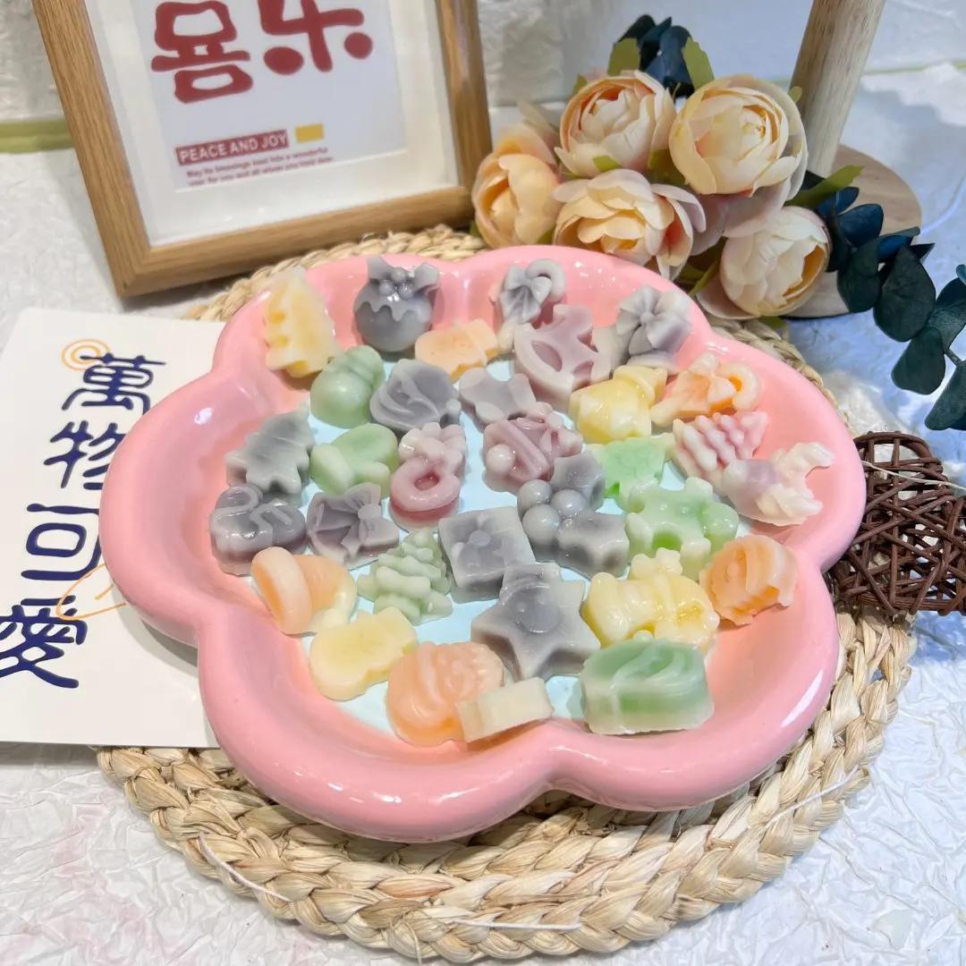 Small wax bottle cute milky mint preserved bottle sugar pure handmade DIY made swing piece color random-Taobao