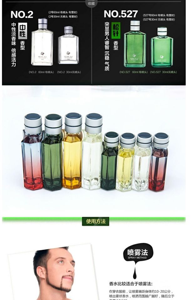 Nước hoa nam GF / Gaofu cologne NO.527 trưởng thành nước hoa thông kim 60ml mới chính hãng nước hoa mini