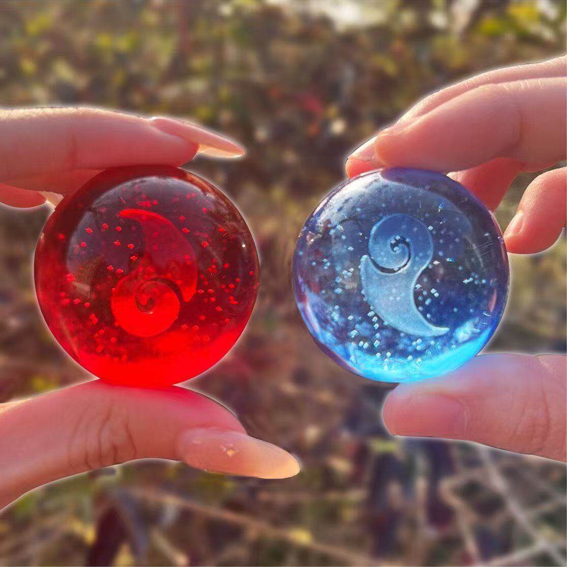 Nezha & Ao Bing Crystal Ball Ornament - Fengshen Anime Collectible Figurine O1CN01bWVjK22GnXPlTikoW !!2675289060