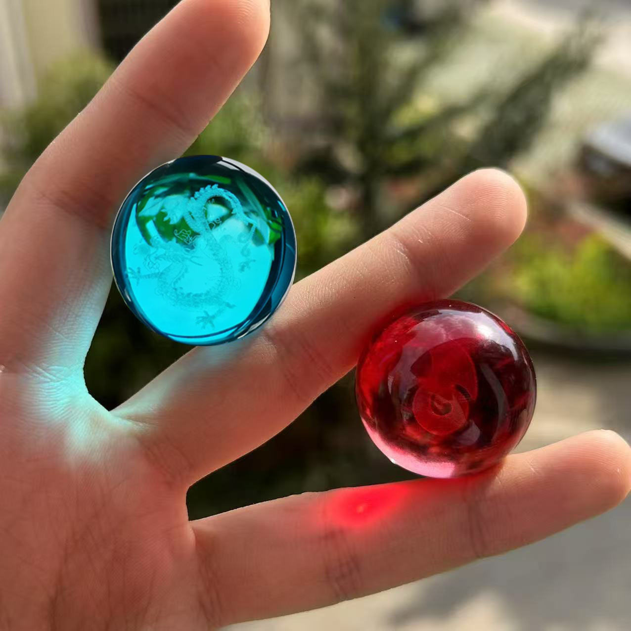 Nezha & Ao Bing Crystal Ball Ornament - Fengshen Anime Collectible Figurine O1CN01wpV0Je2GnXPoEpiDG !!2675289060