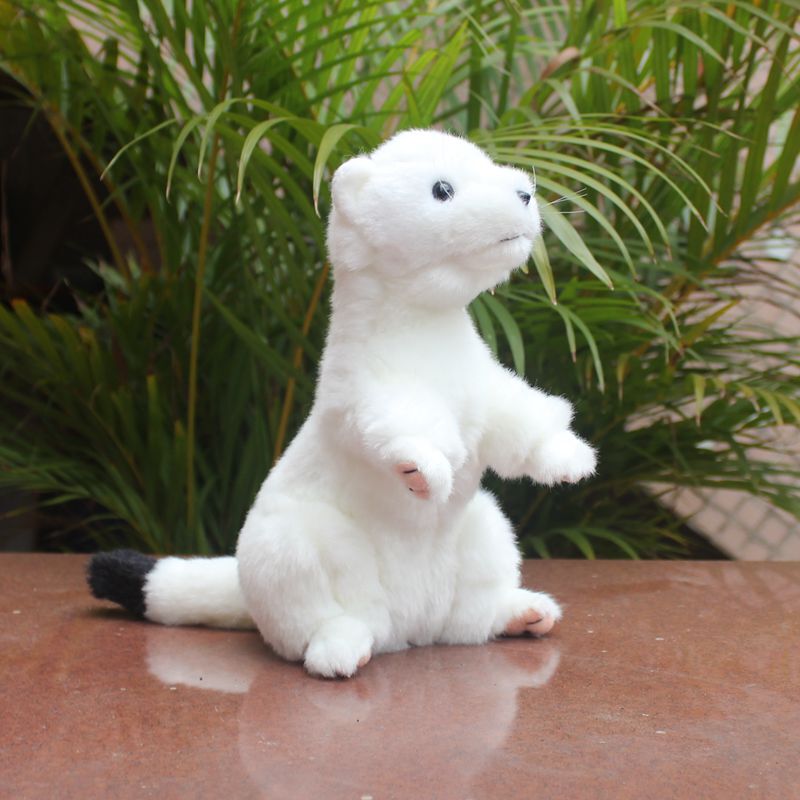 Simulated Ferret Plush Toy, Angulo Mink, Cute Little Ferret Doll, Chubby Stuffed Doll Gift