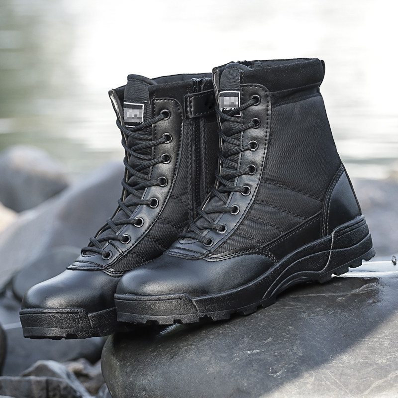 Children's boots male and female Martin boots new Inn Wind Early Childhood Snow boots High cylinder Tactical boots Autumn Winter