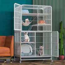 Cat cage Villa home oversized free space with toilet cat house small three-story luxury cat house cat den