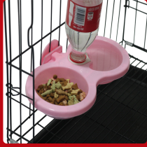 Pet food basin hanging stainless steel dog bowl dog supplies fixed cat bowl cat bowl dog cage drinking Basin Dog Basin