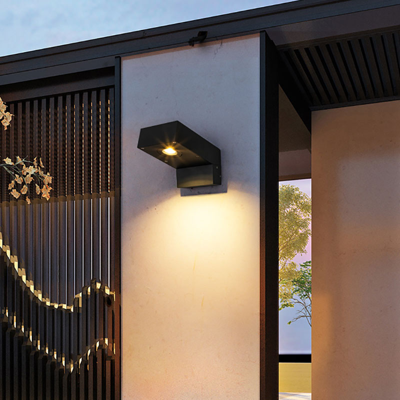 Led Balcony Wall Lamp Outdoor Waterproof Terrace Light Entrance Garden Courtyard Gate Lamp External Wall Stairway Brief Wall Lamp