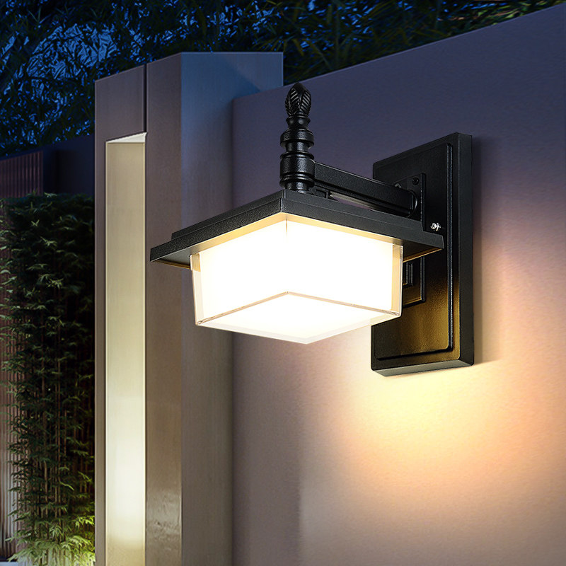 Outdoor wall lamp led simple home wall lamp hotel villa gate lamp community garden lamp waterproof balcony lamp