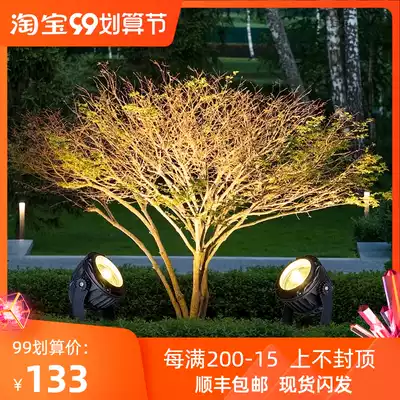Lawn spotlight LED buried light shooting tree light waterproof landscape grass buried light Villa courtyard spotlight Outdoor
