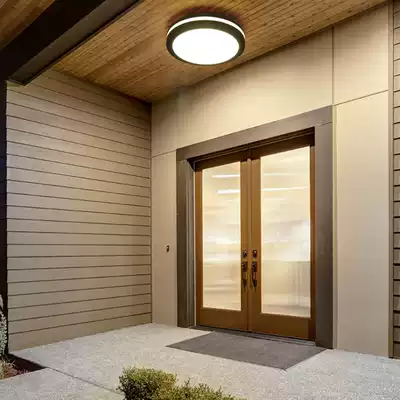 Waterproof ceiling lamp moisture-proof LED modern sun lamp courtyard villa corridor aisle round wall lamp outdoor wall lamp