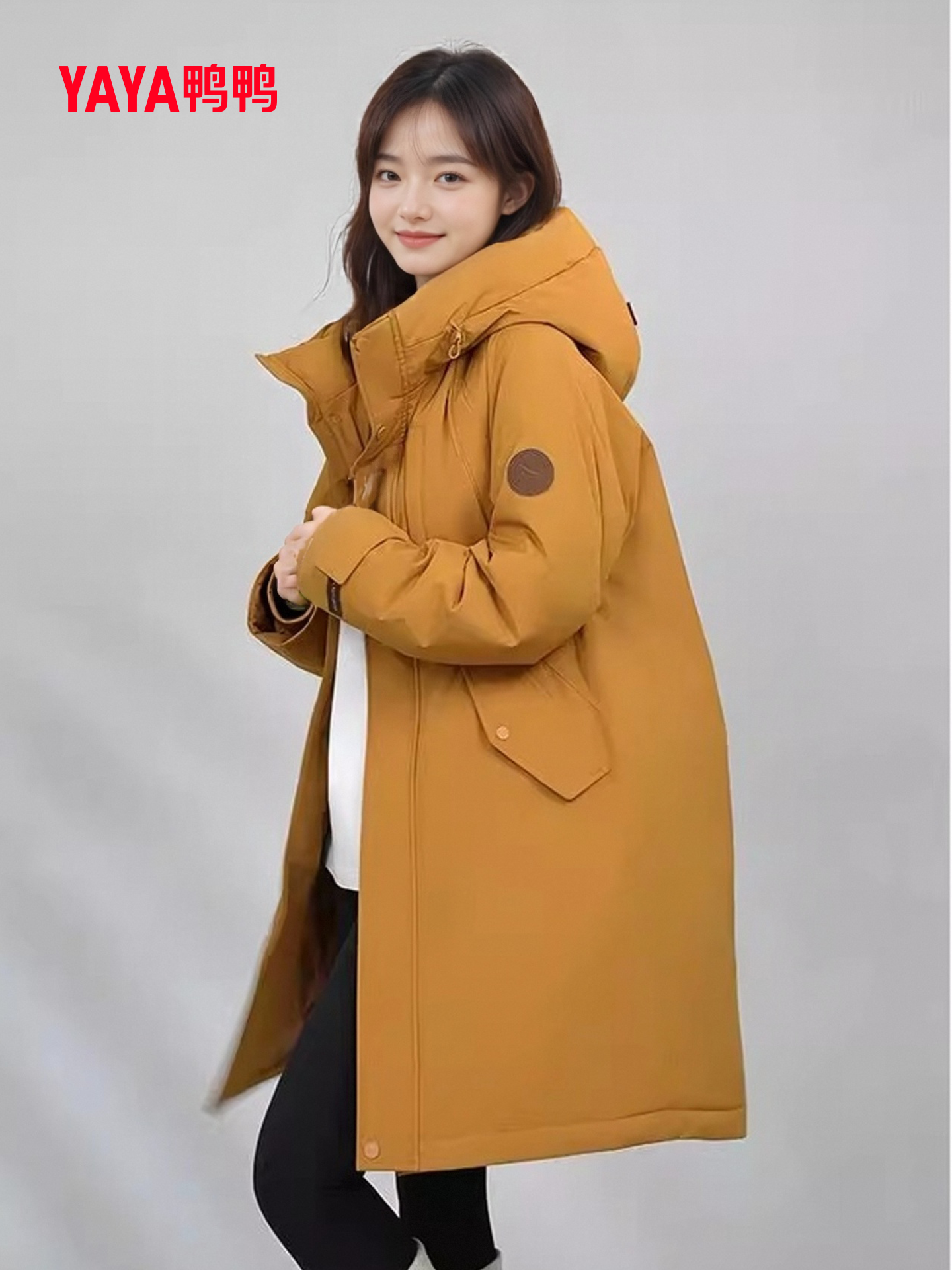 [Time and Space Dao Yu Collaboration]Duck Duck Long down Jacket 2025 New Unisex Parka Workwear Jacket