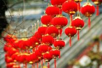 Mid-Autumn Festival National Day flocking Red Lantern string small Red Lantern string bonsai hanging decoration wedding room decoration wedding Lantern