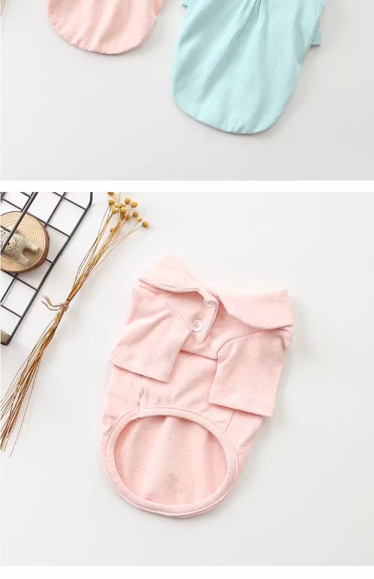 Mùa xuân và mùa thu thú cưng cotton hai màu ve áo nút áo len mèo quần áo chó nhỏ chó mùa thu và quần áo mùa đông - Quần áo & phụ kiện thú cưng quần áo thú cưng giá sỉ