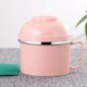 hộp thức ăn giữ nhiệt 304 bát inox ăn liền đôi có nắp đậy cho học sinh cách ly hộp ăn trưa - Hộp cơm điện sưởi ấm hộp cơm tự hâm nóng