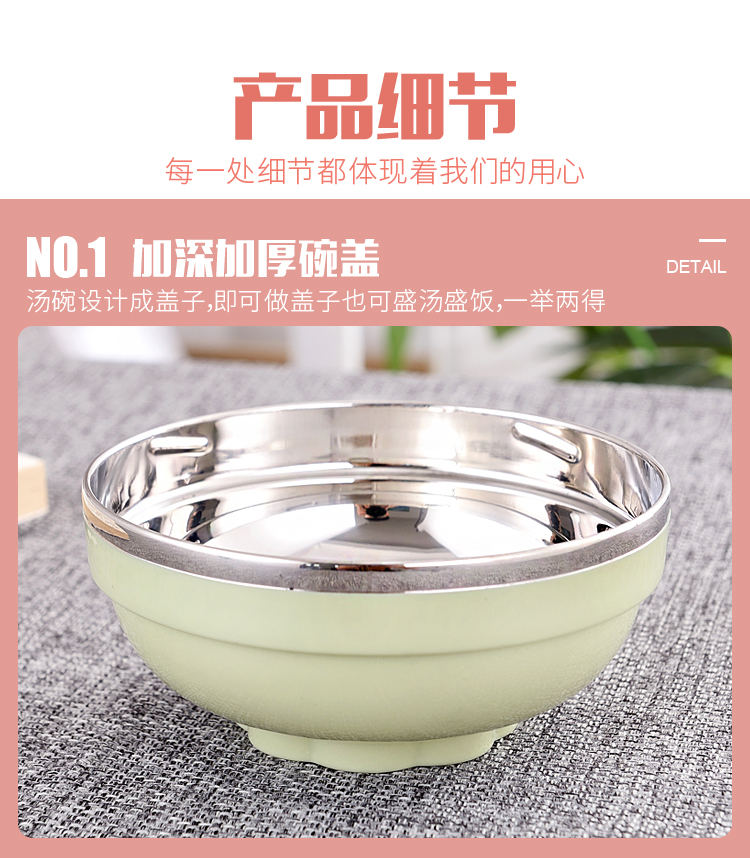 304 bát inox ăn liền đôi có nắp đậy cho học sinh cách ly hộp ăn trưa - Hộp cơm điện sưởi ấm hộp cơm cắm điện chefman
