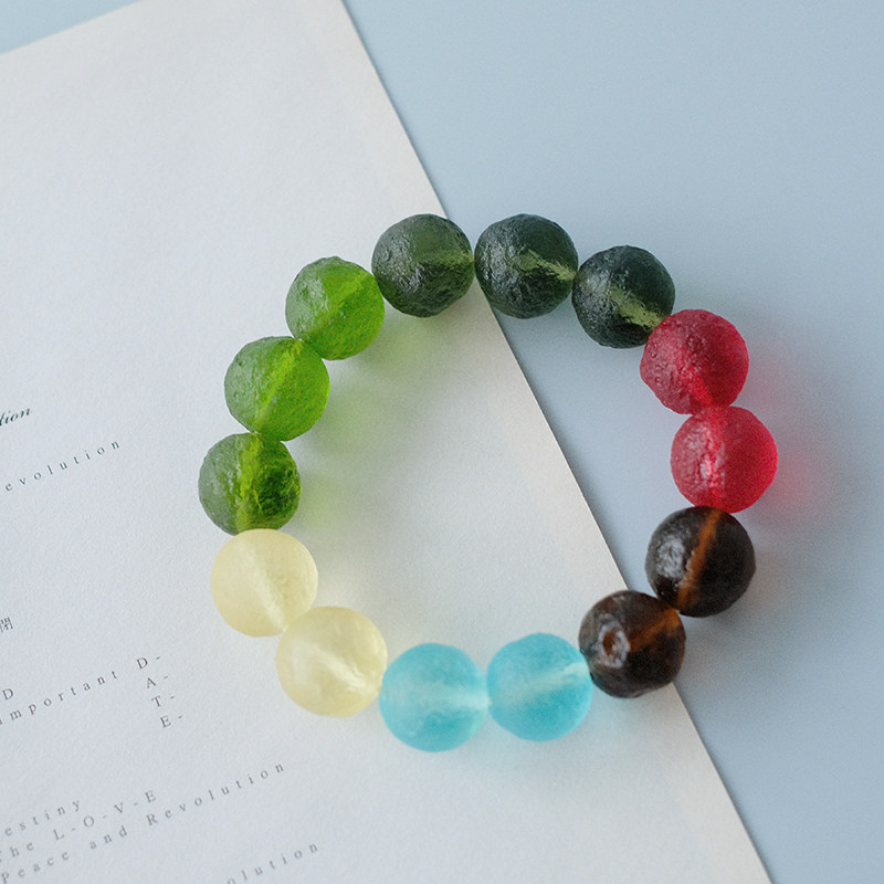 Meet your lucky novelty meteorite glazed bead beads with a female candy characteristic