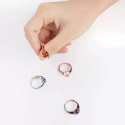 Meet your luck) Resistance to water inverse fit for Aries lion Sagittarius ring candy color