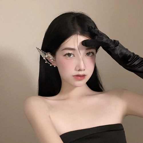 Клипсы, серьги, без проколов ушей, легкий роскошный стиль, изысканный стиль