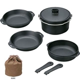 Снежный пик чугунный дуэт Xuefeng Outdoor Picnasie Cast Iron Pot Durn