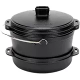 Снежный пик чугунный дуэт Xuefeng Outdoor Picnasie Cast Iron Pot Durn