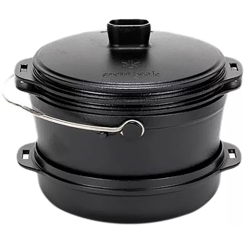 Снежный пик чугунный дуэт Xuefeng Outdoor Picnasie Cast Iron Pot Durn