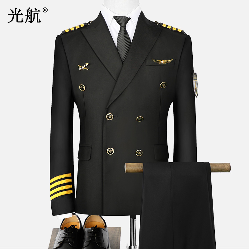 航空制服スーツ男性中国国際航空キャプテン制服パイロット制服客室乗務員年次総会パフォーマンスサービスセキュリティ服