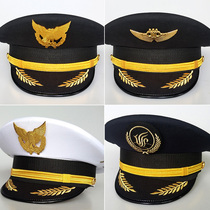 Aviation big cap Airshower cap Air China captain cap China Southern Airlines big hat male and female pilot hat Pilot hat
