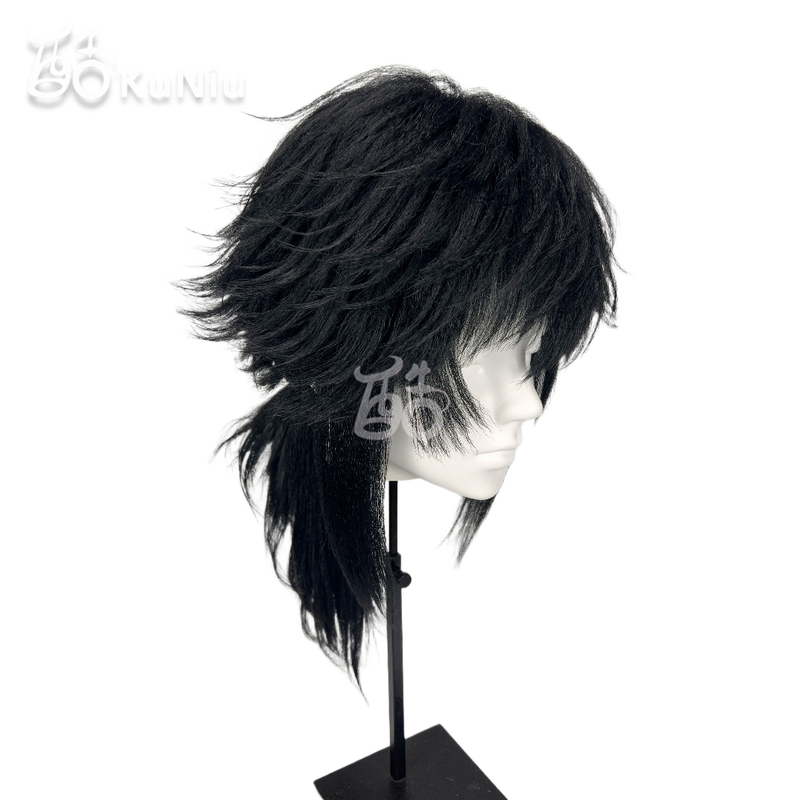 Cool Cow Demon Slayer: Kimetsu No Yaiba Tomioka Giyuu Cosplay Wig with Realistic Scalp, Thick and Fluffy Rose Net Integrated Hairpiece