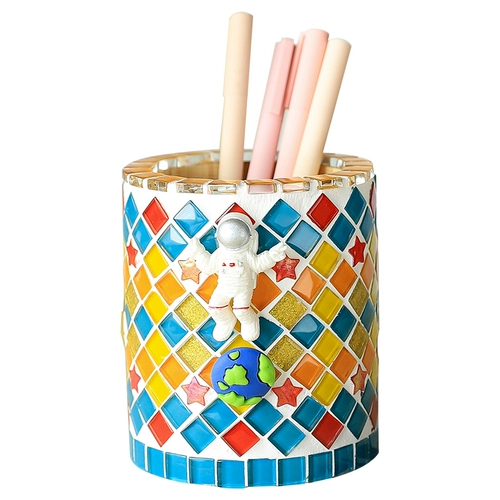 Мозаика, держатель для ручек ручной работы, набор материалов, игрушка для школьников, декор, DIY, подарок на день рождения