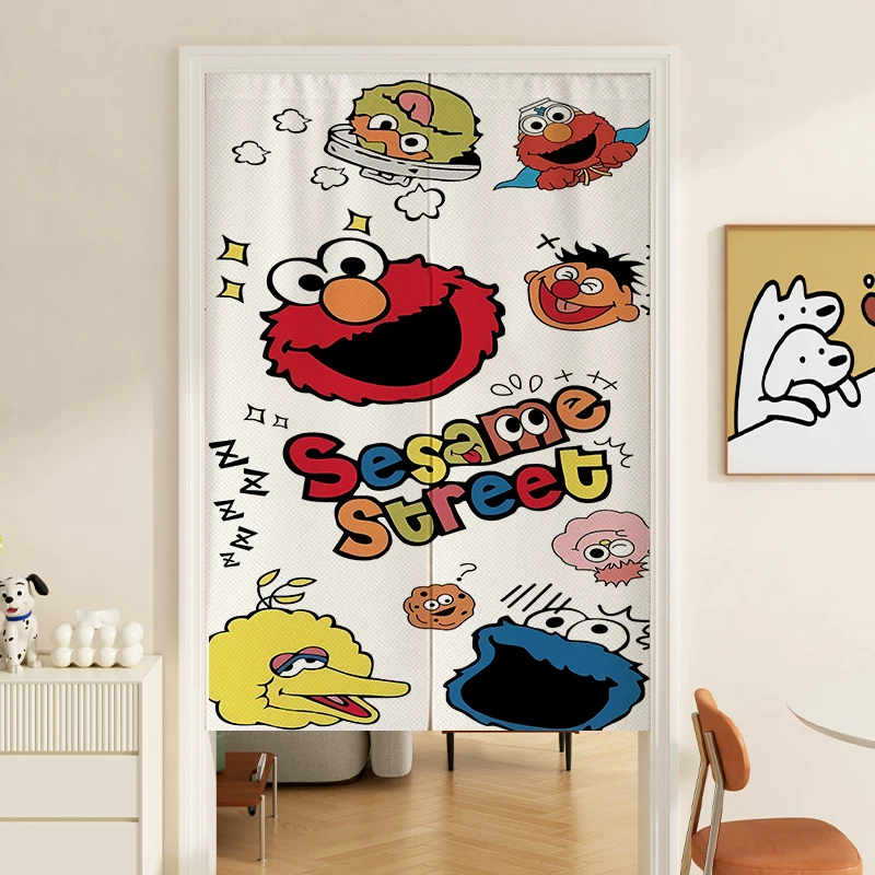 Abstract Cartoon Sesame Street Hanging Curtain for Children's Room, Kitchen, Bedroom, Bathroom, No-Drill Privacy Protection Abstract Cartoon Sesame Street Hanging Curtain for Children's Room, Kitchen, Bedroom, Bathroom, No-Drill Privacy Protection