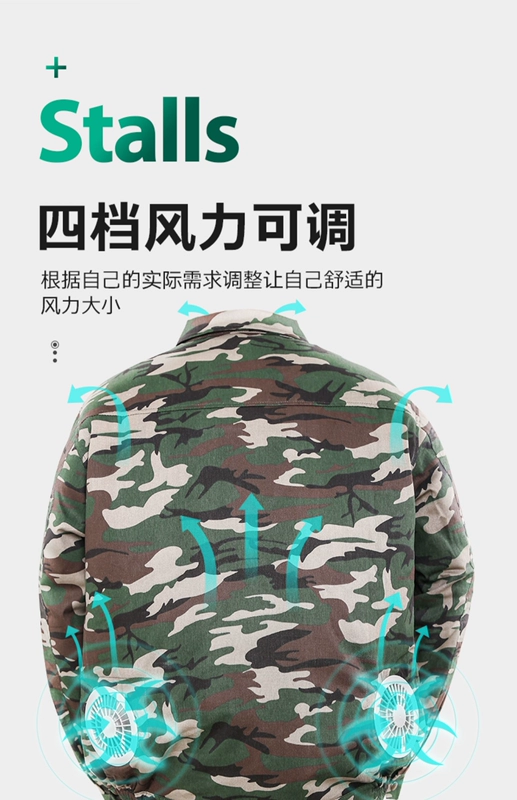 quần áo bảo hộ cho kỹ sư Quần áo điều hòa làm mát mùa hè có quạt làm mát sạc hàn chống say nắng công nhân xây dựng Quần áo làm việc cho nam và nữ quan ao lao dong nam quần áo bảo hộ thợ hàn
