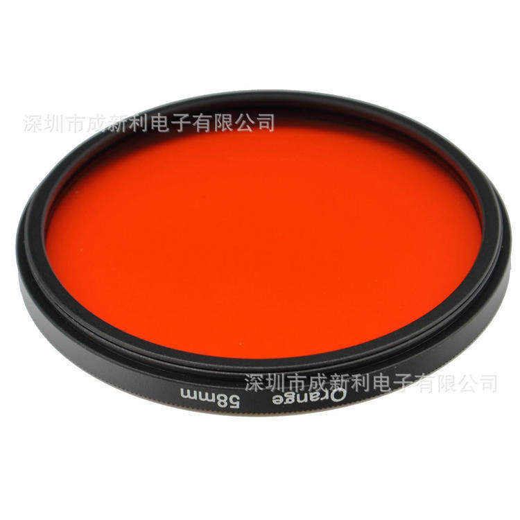 58mm Orange Filter Panchromatic Filter Color Filter Monocular Filter Color Filter Orange
