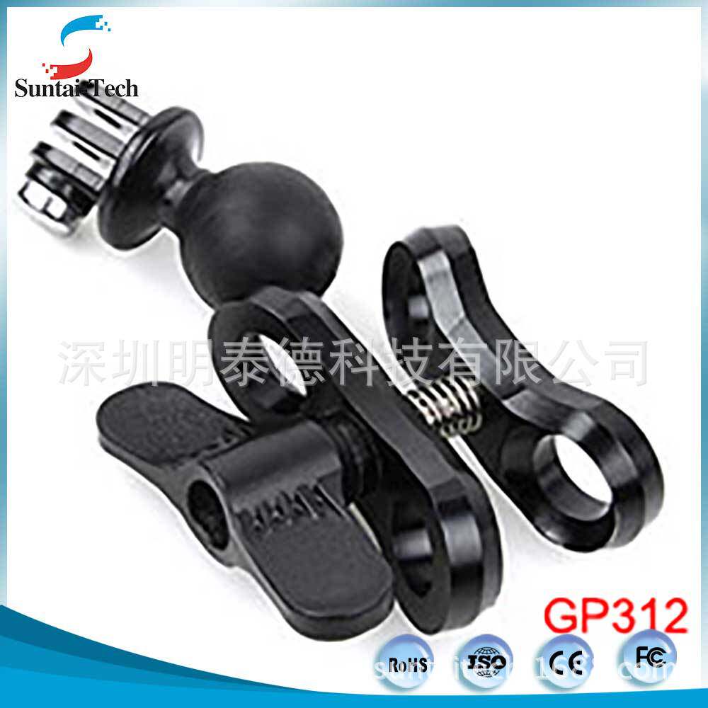GOPRO butterfly clip HERO4 aluminum alloy ball clamp HERO3 Dive replenishment lamp ball clip GP312