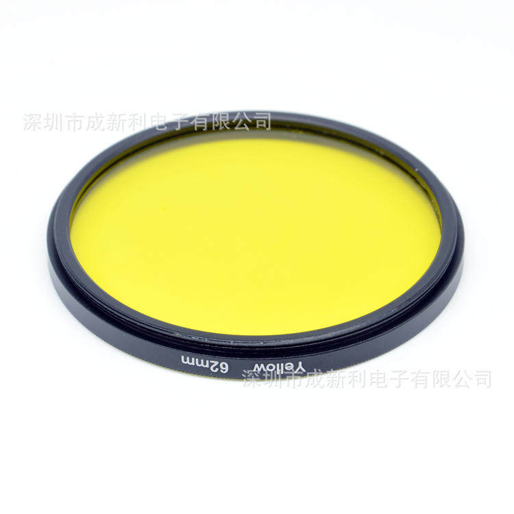 62mm Yellow Filter Camera Digital Filter Monocular Filter Panchromatic Filter Color Filter Yellow