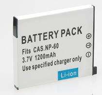 Factory direct lithium battery NP60 Casio camera adapter battery CNP-60 camera battery