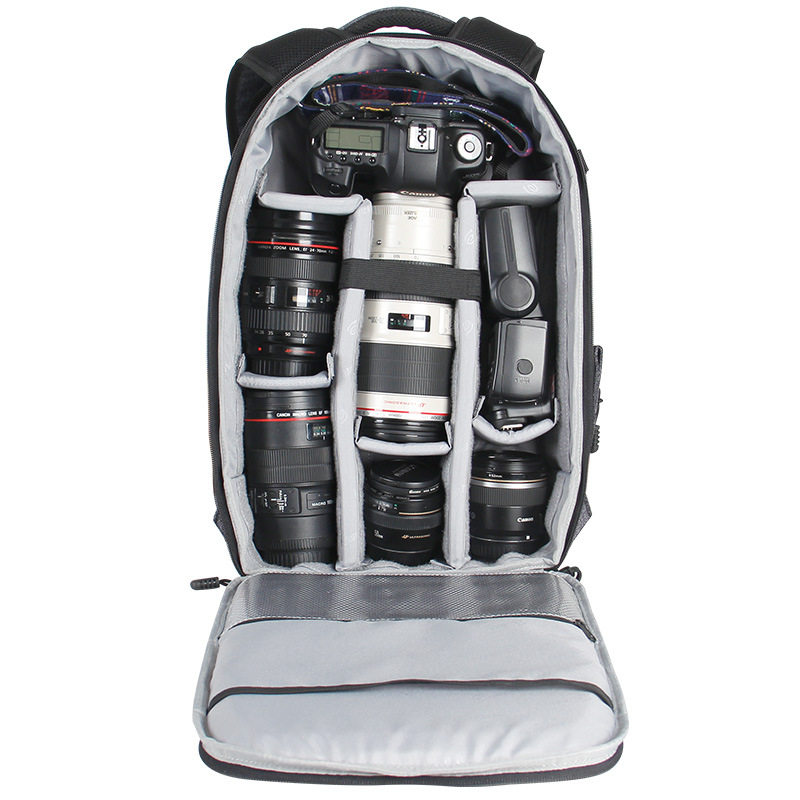 Rima digital camera bag photography bag single-eye backpack lens liner storage Canon Nikon Sony micro-single-eye camera bag