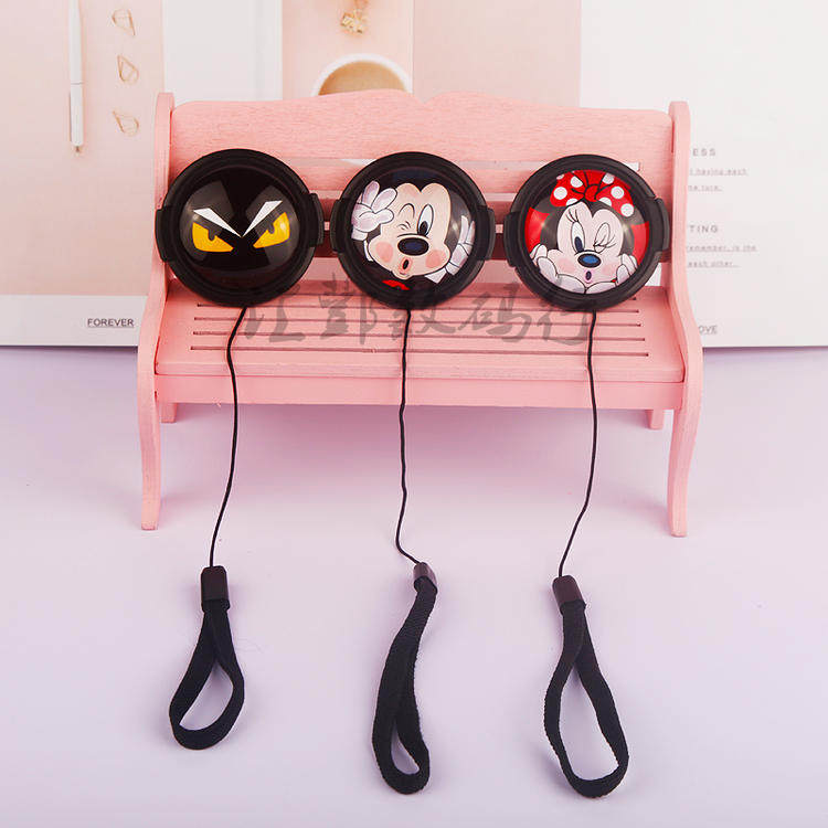 Camera cartoon lens cover 40 5 49 52 55 58 62 67 77 82 Mickey cartoon cover Doraemon