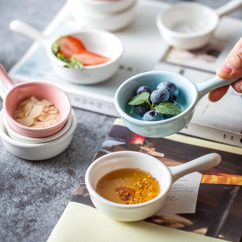 Seasoning dish household small dish creative ceramic mini Japanese salad dipping sauce seasoning tomato sauce vinegar dish