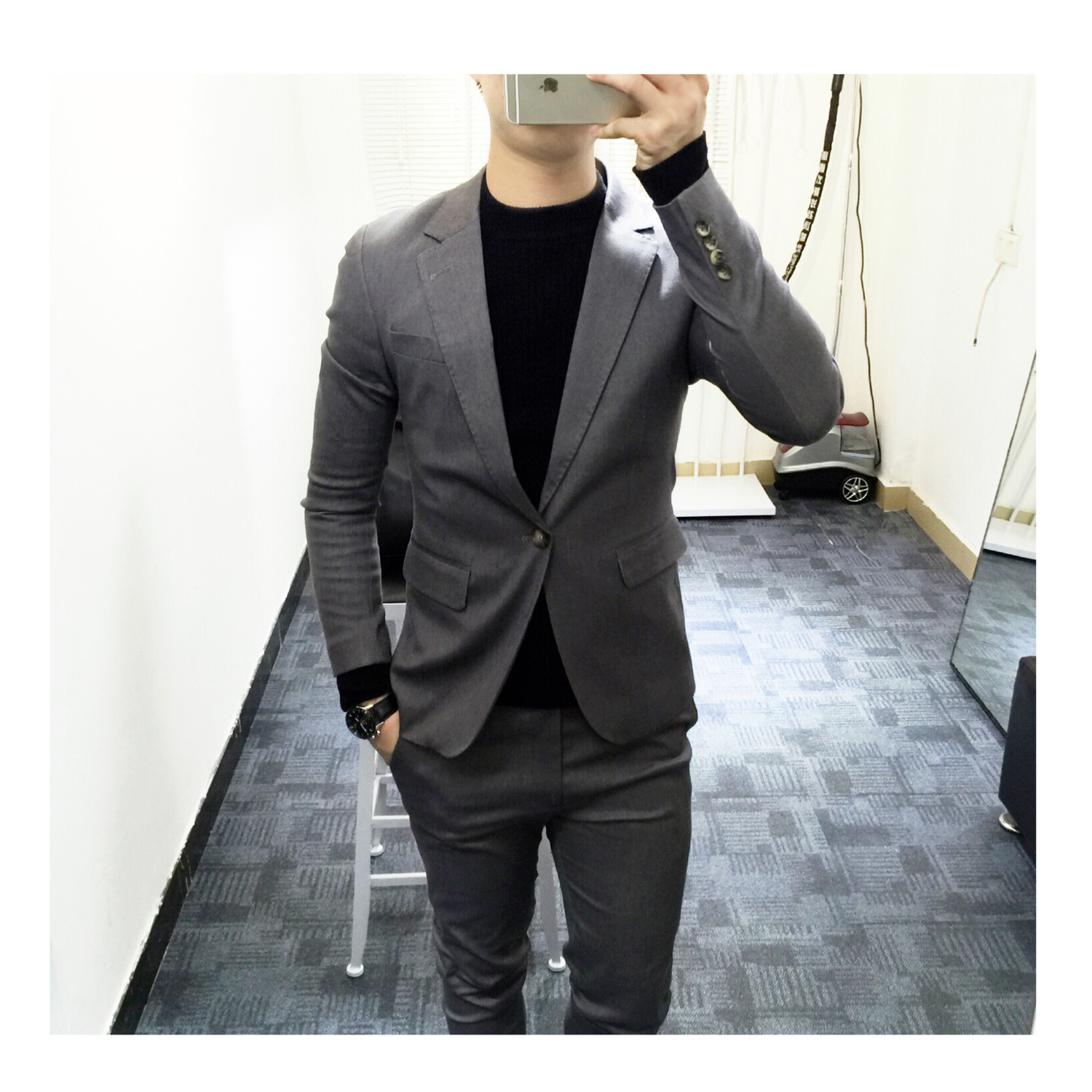 Costume homme en coton pour automne - Ref 1553875 Image 9