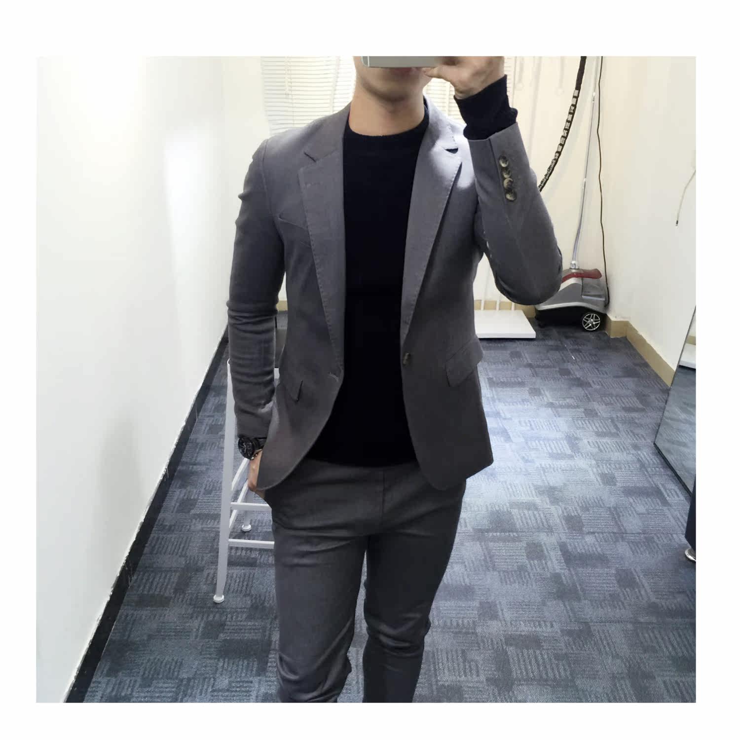 Costume homme en coton pour automne - Ref 1553875 Image 8