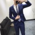 Thời trang cao cấp mới Anh phù hợp với bộ vest nam phiên bản Hàn Quốc của bộ đồ thanh niên hoang dã tự tu quần sooc nam Suit phù hợp