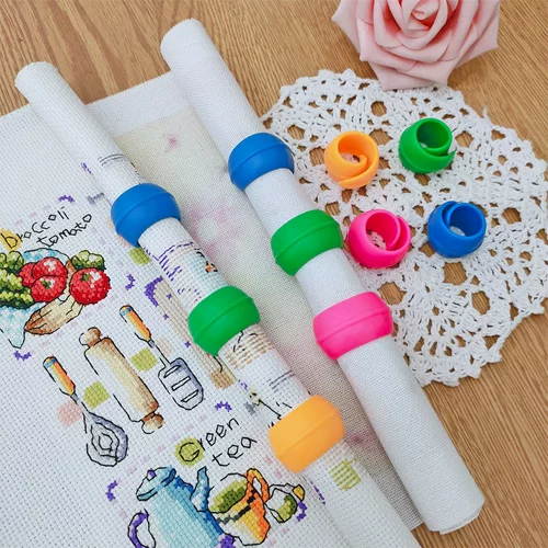 阿芙十字绣 Силиконовый фиксационный зажим -скрещенный