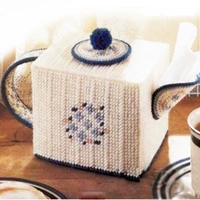 3D Cross Stitch комплект стереостешенная вышитая из вышитая бумажная бумажная коробка для вышивки шерсти накачан